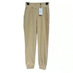 NWT Nocturne Women’s Tapered Jogger Pants XS Beige $95 Retail Yellow Photo 4