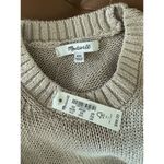 Madewell NWT Oat Brown Linen Drop Shoulder Pullover Sweater Women’s Size XXS Photo 5