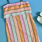 Gianni Bini NWT Halston Multi-Color Sequin Stripe Midi Dress Photo 5