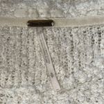 Free People  Women’s Size S White Cotton Textured Boucle Knubby Sweater Photo 3