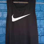 Nike  Black Sleeveless Top with White Swoosh‎ Photo 0
