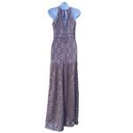 Morgan & Co NWT deep lavender (mocha) sequined maxi evening dress Photo 1