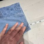 Acezung heavily embroidered boho straight leg hi rise jeans light wash size 10 Blue Photo 5