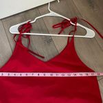 Hidden Forest Market Red Tie Slip Maxi Dress Korean/Seoul Fashion size M Size M Photo 6
