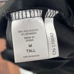 New York Company Stretch Black Cap Sleeve Faux Wrap Midi Dress M Tall Size undefined Photo 3