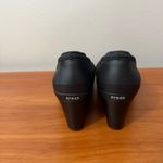 Crocs NWOT  Casey Mary Jane Pump Wedge Heel All Black Comfort Casual W8 Photo 4