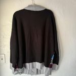 Woman Within Sweater Womens 18 20 Large Black Gray Cardigan Toggle Knit Striped Photo 7