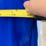 French Connection  Blue chiffon blouse with tie neck #blouse S Photo 4