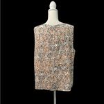 Nine West NWT Tropica Sleeveless Lined Top Multicolored Abstract Careerwear 16 Photo 4