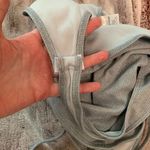 Iris Women's Metallic Shimmer Scoop Neck Pastel Blue Sleeveless Bodysuit Size S Photo 4