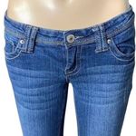 Rue 21 Womens Denim Blue Jeans Mid Rise Boot Cut Stretch Size 3 4 Short Photo 1