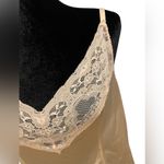 Sears Vintage 60s Champagne Gold Fitted Floral Lace Lingerie Intimates Tank Top Size undefined Photo 2
