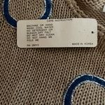 Vintage Nautical Maori Bee embroidered knit sweater size M Circa 1980s Tan Size M Photo 8