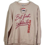- - Wild fox, Womens XS graphic sweatshirt, but first cocktails, soft, ove… Photo 0