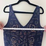 Free People  Navy Beaded Secret Garden Shift Dress Photo 5