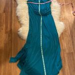 Anthropologie Maeve Azores Halter Dress in Teal/Turquoise EUC Sz XS Stretch Photo 7