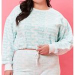 Juicy Couture NEW  Forever 21 White and Blue Cropped Sweatshirt Women’s Small Photo 0