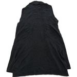 White House | Black Market Vest Womens Small Black Ribbed Knit Cardigan Sweater Photo 2