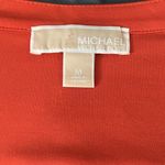 Michael Kors  Lace Up Shirt Dress Orange Size Medium Photo 6