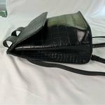ASOS Design Black Mini Croc Reptile Backpack Faux Leather Boho Grunge Minimalist Photo 1