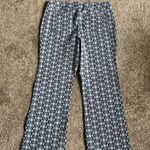 Spartina 449  Pull On Pants Tummy Smoothing Blue White Geometric Size Large Photo 1