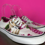 Vans  Hawaiian Floral Pink, White Low Top Sneaker Sz 8 Photo 0