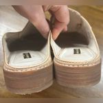 Louise et Cie Size 10 Patent Leather Upper Beige Neutral Mules Photo 3