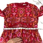 AMUR Codi Floral Long Sleeve Minidress In Rosewood Kaleidoscope Paisley Size 0 Photo 4
