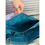 Tory Burch Robinson Double Zip Tote Bag Electric Eel Blue Women's Handbag Photo 14