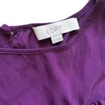 Ann Taylor Loft Sleeveless Dress Size 6 Purple High Waist Belted Above The Knee Photo 2