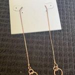 Argento Vivo  Long Chain with Open Ring Dangle Stud Earrings Photo 5