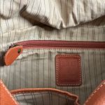 Frye  Cognac Leather Crossbody Saddle Bag Braided Boho Chic Western Inspired Photo 6