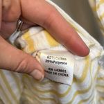 Coco + Carmen Yellow & White Striped Drawstring Hooded Tunic Shirt Sz S/M Photo 2