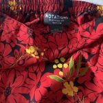 Notations Red Yellow Floral Maxi Skirt 34” Long / 27.5” Waist Stretched Photo 6