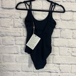 Seafolly  black double strap maillot swimsuit 8 NWT Photo 3