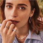 Kendra Scott NWT!  Elongated Abbie Open Frame Earrings in Rose Gold Photo 3