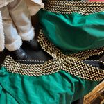 Green and Gold Bikini Bottom Size L Photo 1