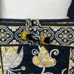 Vera Bradley  Quilted Tote Bag Black and Yellow Photo 2