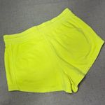 Lululemon Inner Glow High Rise Shorts Neon Yellow Highlighter Short Size 12 Photo 6