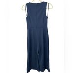Banana Republic  Factory Navy Blue Sleeveless Jumpsuit Sz 2P Petite Crop Wide Leg Photo 3