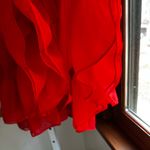 Alice + Olivia  Vibrant poppy Red Halter Mini Dress Photo 8