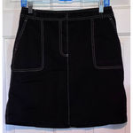 Rafaella  Women's Sleeveless Shirt & Skirt‎ Zip Up Shirt Black Lightweight Size 8 Photo 3