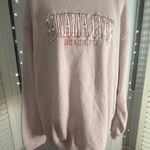Pacifica Co Panama City Beach FL Pink Oversized Knit Sweater XL Photo 0