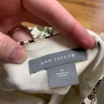 Ann Taylor  Silk Floral Pleated Midi Skirt Women Size 10 Brown White Yellow Photo 4