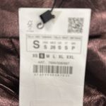 ZARA blogger favorite VOLUMINOUS FLOWER DRESS Metallic Bronze Mini Strappy Back Photo 9