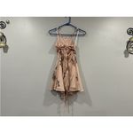 Lulus  Cherished Moment Blush Pink Floral Lace Up Back Halter Dress Small S Photo 7