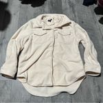 Shinestar Button Up Cream Coat Women’s jacket soft XL collared light yellow forma; Photo 1