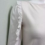 Loft  Ivory Ruffle Sleeve Blouse NEW Photo 1