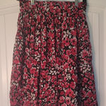 White House Black Market Red and Pink Floral A Photo 0