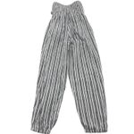 Aerie Jumpsuit Womens Small Blue White Striped Jogger Strapless Smocked Coastal Photo 2
